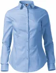 Blusa de algodón para mujer con mangas largas., cielo azul Blusa de algodón para mujer con mangas largas., cielo azul