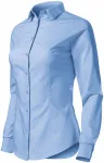 Blusa de algodón para mujer con mangas largas., cielo azul Blusa de algodón para mujer con mangas largas., cielo azul