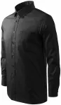 Camisa de hombre con mangas largas, negro