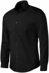 Camisa de hombre de manga larga Slim fit, negro