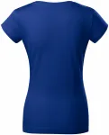Camiseta ajustada para mujer con escote en V, azul real Camiseta ajustada para mujer con escote en V, azul real