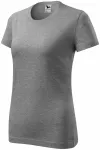 Camiseta clásica de mujer, mármol gris oscuro