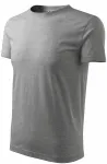 Camiseta clásica para hombre, mármol gris oscuro