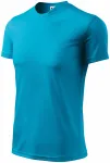 Camiseta con escote asimétrico, turquesa