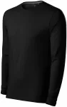 Camiseta de hombre ajustada con mangas largas., negro