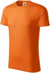 Camiseta de hombre, algodón orgánico texturizado, naranja