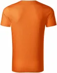 Camiseta de hombre, algodón orgánico texturizado, naranja