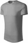 Camiseta de hombre de algodón orgánico, plata vieja Camiseta de hombre de algodón orgánico, plata vieja