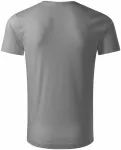Camiseta de hombre de algodón orgánico, plata vieja