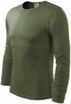 Camiseta de manga larga para hombre, caqui