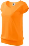 Camiseta de moda para mujer, mandarina