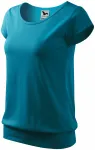 Camiseta de moda para mujer, turquesa oscuro