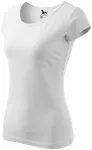 Camiseta de mujer con mangas muy cortas., blanco