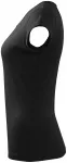 Camiseta de mujer con mangas muy cortas., negro Camiseta de mujer con mangas muy cortas., negro