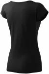 Camiseta de mujer con mangas muy cortas., negro Camiseta de mujer con mangas muy cortas., negro