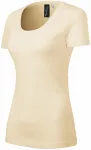 Camiseta de mujer de lana merino, almendra