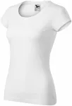 Camiseta de mujer slim fit con cuello redondo, blanco