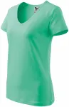 Camiseta de mujer slim fit con manga raglán, menta Camiseta de mujer slim fit con manga raglán, menta