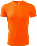Camiseta deportiva para niños, naranja neón
