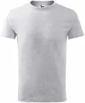 Camiseta ligera para niños, mármol gris claro