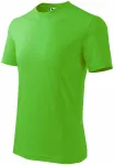 Camiseta sencilla para niños, manzana verde Camiseta sencilla para niños, manzana verde