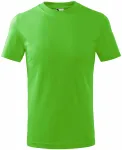 Camiseta sencilla para niños, manzana verde Camiseta sencilla para niños, manzana verde