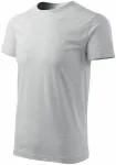 Camiseta simple para hombre, mármol gris claro Camiseta simple para hombre, mármol gris claro