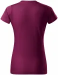 Camiseta simple para mujer, fucsia
