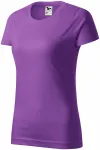 Camiseta simple para mujer, púrpura