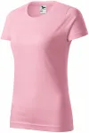 Camiseta simple para mujer, rosado