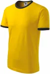 Camiseta unisex en contraste, amarillo