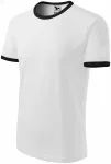 Camiseta unisex en contraste, blanco