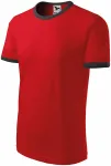Camiseta unisex en contraste, rojo
