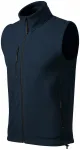 Chaleco polar en contraste, azul oscuro