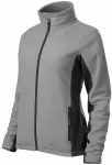 Chaqueta de mujer polar en contraste, gris claro