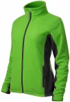 Chaqueta de mujer polar en contraste, manzana verde