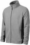 Chaqueta de polar en contraste para hombre, gris claro