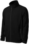 Chaqueta de polar en contraste para hombre, negro
