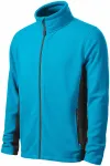 Chaqueta de polar en contraste para hombre, turquesa