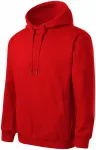 Cómoda sudadera con capucha para hombre, rojo
