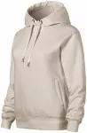Cómoda sudadera de mujer con capucha., gris hielo