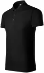 Cómodo polo de hombre, negro