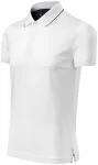 Elegante polo de hombre mercerizado, blanco