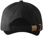 Gorra de algodón de 5 paneles, negro