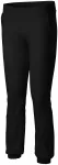 Pantalones de chándal de mujer con bolsillos, negro