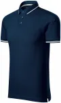 Polo de hombre en contraste, azul oscuro Polo de hombre en contraste, azul oscuro