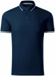 Polo de hombre en contraste, azul oscuro Polo de hombre en contraste, azul oscuro