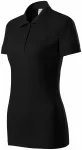 Polo de mujer de corte ajustado, negro