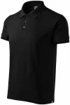 Polo de peso pesado para hombre, negro