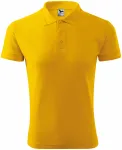 Polo holgado de hombre, amarillo